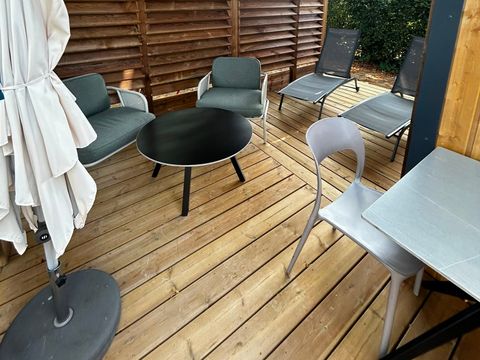 MOBILHOME 2 personnes - Sunêlia Luxe TAOS S2 2 pers. 1 ch. 1 sdb. avec ou sans jacuzzi privatif