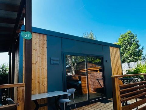 MOBILHOME 2 personnes - Sunêlia Luxe TAOS S2 2 pers. 1 ch. 1 sdb. avec ou sans jacuzzi privatif