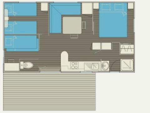 MOBILHOME 5 personnes - MH3 ZEN 32 m²