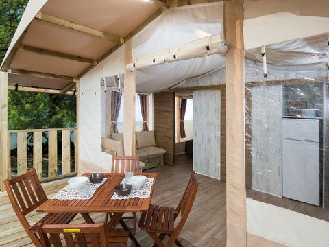 Tente en toile et en bois 5 personnes - TREND LODGE
