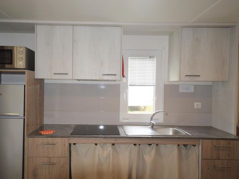 MOBILHOME 2 personnes - Mobile home - Accessible aux personnes à mobilité réduite (2 personnes incluses - 2 personnes supplémentaires possibles avec supplément, contacter le camping)