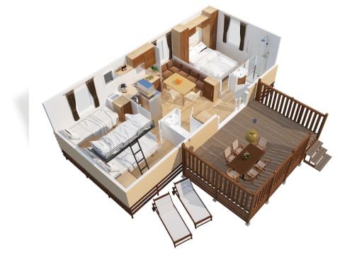 MOBILHOME 6 personnes - SunLodge Aspen