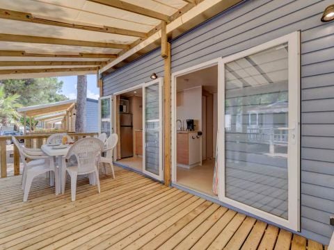 MOBILHOME 4 personnes - Mobil-home | Comfort | 2 Ch. | 4 Pers. | Terrasse surélevée | Clim.