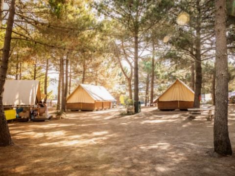 Tente en toile et en bois 5 personnes - Tente Lodge Sans sanitaire - arrivée le samedi en haute saison