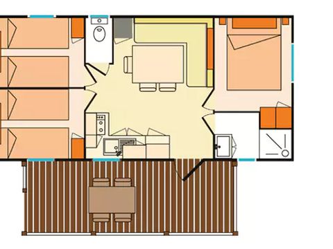 MOBILHOME 6 personnes - Mobil-Home Premium 6 personnes 3 chambres