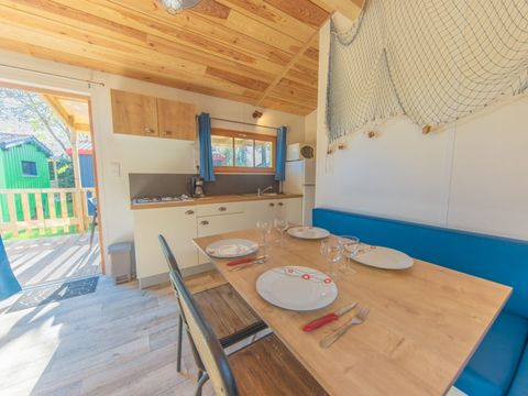 MOBILHOME 4 personnes - 2 CHAMBRES BOIS