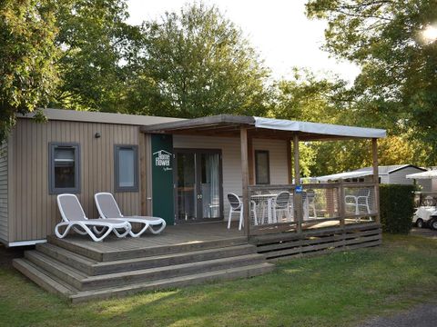 MOBILHOME 4 personnes - NEW //Homeflower Premium 35m² 3 chambres + CLIM + terrasse semi-couverte + TV + draps + serviettes