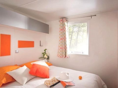 MOBILHOME 3 personnes - Confort 18m² 1 chambre + terrasse semi-couverte