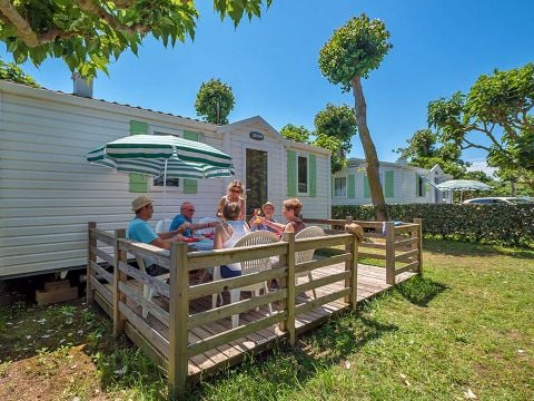 MOBILHOME 6 personnes - 3 chambres terrasse semi-couverte TV sans clim