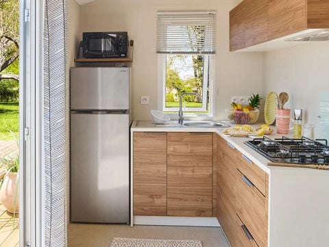 MOBILHOME 6 personnes - Mobil Home Aqua 2ch 4/6pers Terrasse Semi-couverte Clim TV