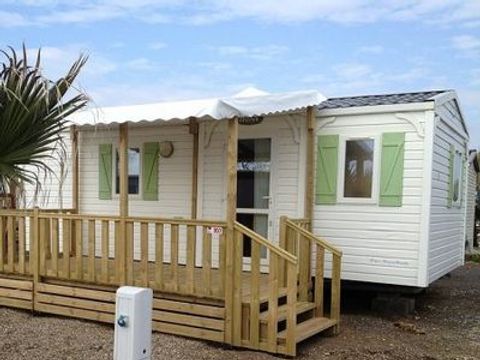 MOBILHOME 4 personnes - 2 chambres bord d'etang, 23m2 catégorie 2