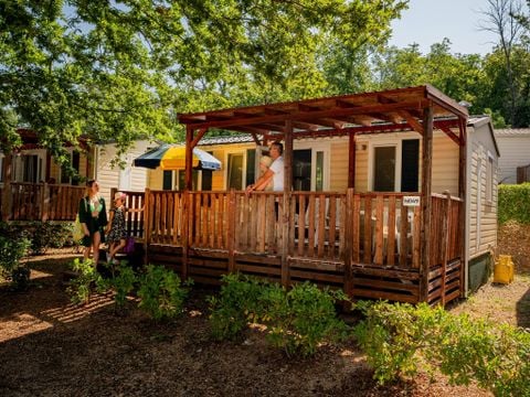 MOBILHOME 6 personnes - Comfort | 3 Ch. | 6 Pers. | Terrasse surélevée | Clim.