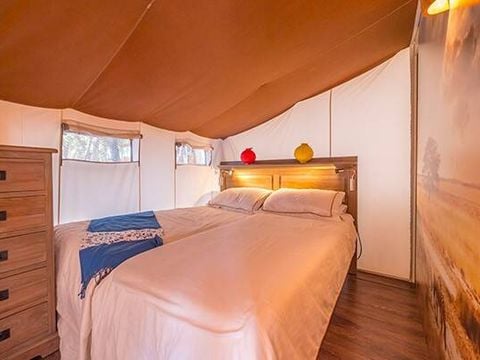 TENTE TOILE ET BOIS 5 personnes - Tente Safari | 2 Ch. | 4/5 Pers. | Clim.