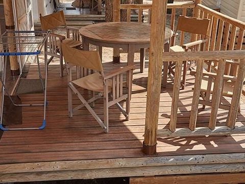 TENTE TOILE ET BOIS 5 personnes - Tente Safari | 2 Ch. | 4/5 Pers. | Clim.