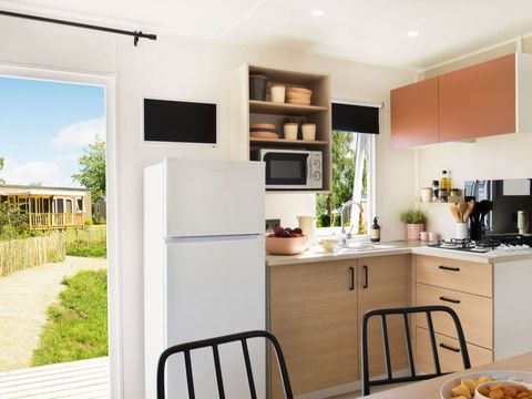 MOBILHOME 6 personnes - LE PANORAMIQUE PRIVILEGE - Vue Réserve Africaine