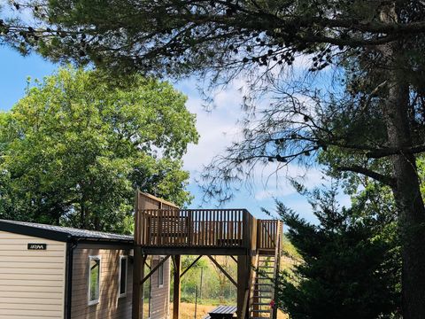 MOBILHOME 6 personnes - LE PANORAMIQUE PRIVILEGE - Vue Réserve Africaine