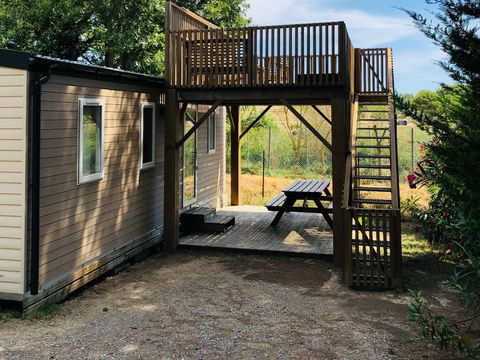 MOBILHOME 6 personnes - LE PANORAMIQUE PRIVILEGE - Vue Réserve Africaine