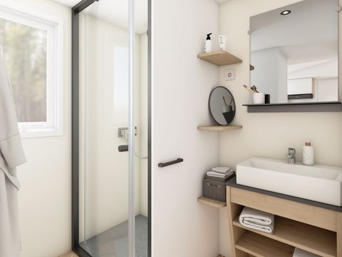 MOBILHOME 4 personnes - COTTAGE PRIVILEGE - Vue Réserve Africaine