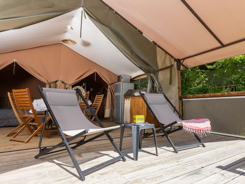 TENTE TOILE ET BOIS 5 personnes - FREEFLOWER (Sans sanitaires)