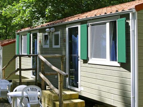 MOBILHOME 2 personnes - frigo mais pas de cuisine