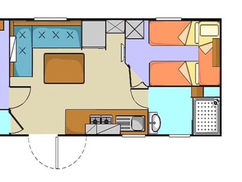 MOBILHOME 4 personnes - 2 chambres