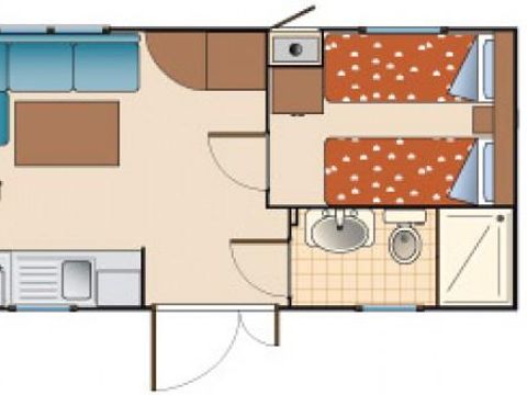 MOBILHOME 4 personnes - 2 chambres