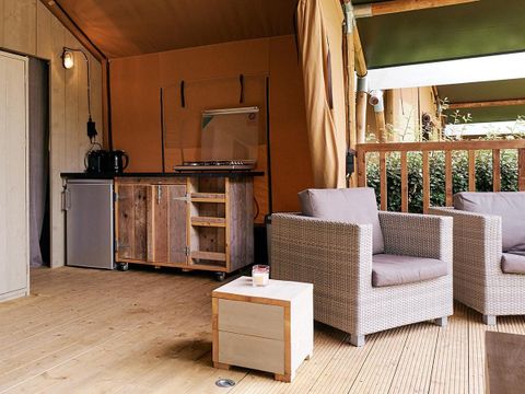 TENTE TOILE ET BOIS 4 personnes - Bois de Villatent