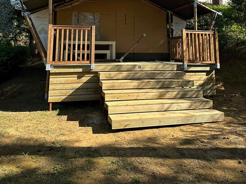 TENTE TOILE ET BOIS 4 personnes - Bois de Villatent