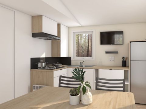 MOBILHOME 2 personnes - COTTAGE 1 CHAMBRE SPA