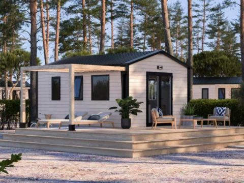 Mobilhome 2 personnes - Cottage 1 chambre 2 personnes - SPA privatif