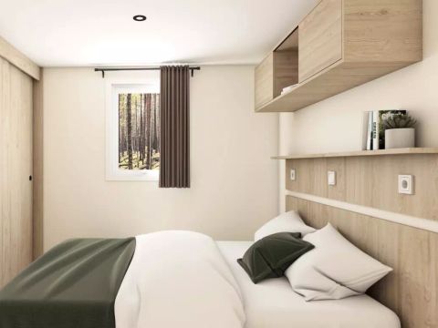 Mobilhome 2 personnes - Cottage 1 chambre 2 personnes climatisé