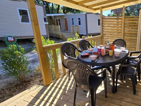 MOBILHOME 6 personnes - Mobile-home Riviera Premium 34m² - 3 chambres - terrasse semi-couverte - clim -