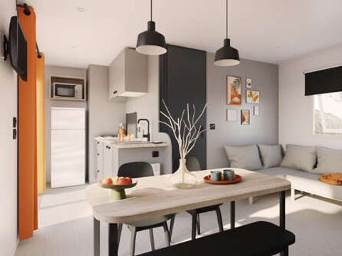 Mobilhome 6 personnes - Mobile-home Riviera Premium 34m² - 3 chambres - terrasse semi-couverte - clim