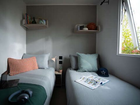 Mobilhome 6 personnes - Mobile-home Riviera Premium 34m² - 3 chambres - terrasse semi-couverte - clim
