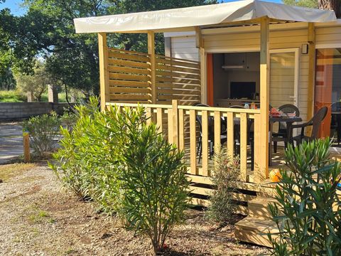 Mobilhome 6 personnes - Mobile-home Riviera Premium 34m² - 3 chambres - terrasse semi-couverte - clim