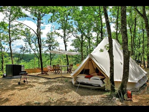 Tente 4 personnes - Glamping - 2 tentes sur emplacement - sans sanitaires