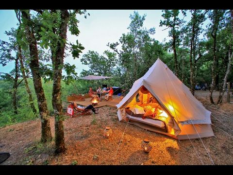 Tente 4 personnes - Glamping - 2 tentes sur emplacement - sans sanitaires