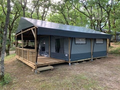 TENTE TOILE ET BOIS 6 personnes - Type Lodgetent LG+