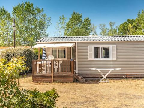 BUNGALOW 6 personnes - Mobil-home | Comfort | 3 Ch. | 6 Pers. | Terrasse surélevée