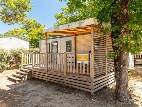 BUNGALOW 6 personnes - Mobil-home | Comfort | 3 Ch. | 6 Pers. | Terrasse surélevée | Clim.