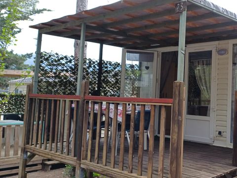 Mobilhome 5 personnes - Mobil-home IRIS - 5 personnes (4 adultes + 1 enfant de -9 ans petit lit en hauteur) - 2 chambres