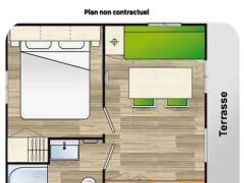 MOBILHOME 2 personnes - ANCOLIE  - 2 personnes