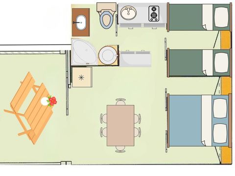 CHALET 5 personnes - Chalet 3 Pièces 5 Personnes