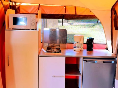 BUNGALOW TOILÉ 5 personnes - Bungalow Toilé Luxe 3 Pièces 5 Personnes Sans Sanitaire