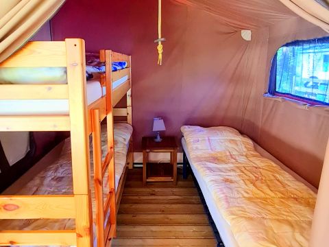 BUNGALOW TOILÉ 5 personnes - Bungalow Toilé Luxe 3 Pièces 5 Personnes Sans Sanitaire