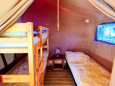 Bungalow toilé 5 personnes - Bungalow Toilé Luxe 3 Pièces 5 Personnes Sans Sanitaire PMR