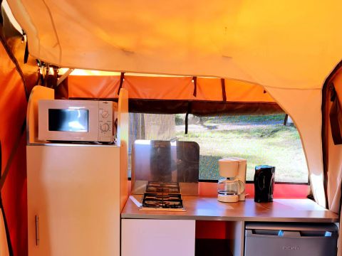 Bungalow toilé 5 personnes - Bungalow Toilé Luxe 3 Pièces 5 Personnes Sans Sanitaire PMR