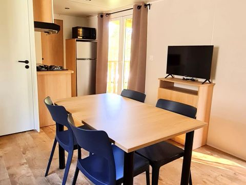 MOBILHOME 4 personnes - Mobil Home Terracotta 3 Pièces 4 Personnes + TV