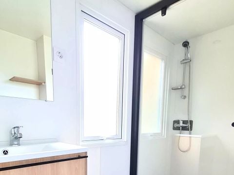 MOBILHOME 6 personnes - Mobil Home Terracotta Luxe 4 Pièces 6 Personnes + TV