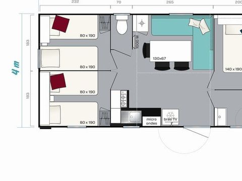 MOBILHOME 7 personnes - Classic